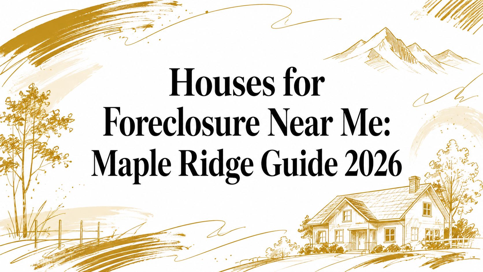 Houses for Foreclosure Near Me: Maple Ridge Guide 2026