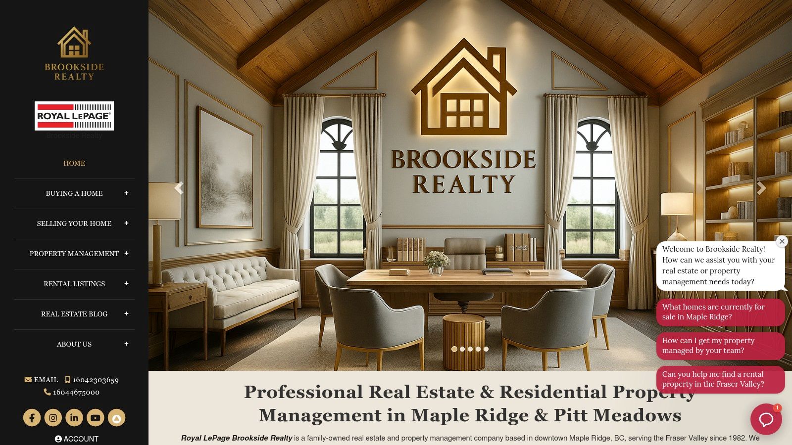 Screenshot from https://www.brookside-pm.ca