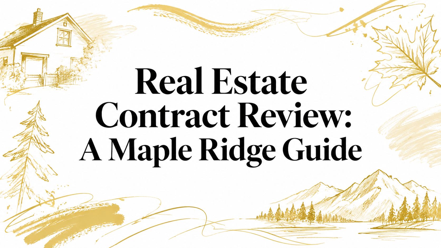 Real Estate Contract Review: A Maple Ridge Guide