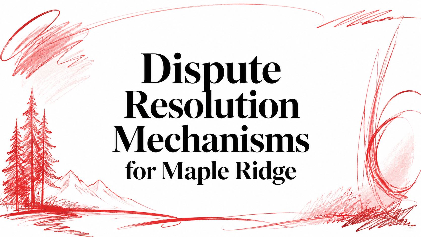 Dispute Resolution Mechanisms for Maple Ridge
