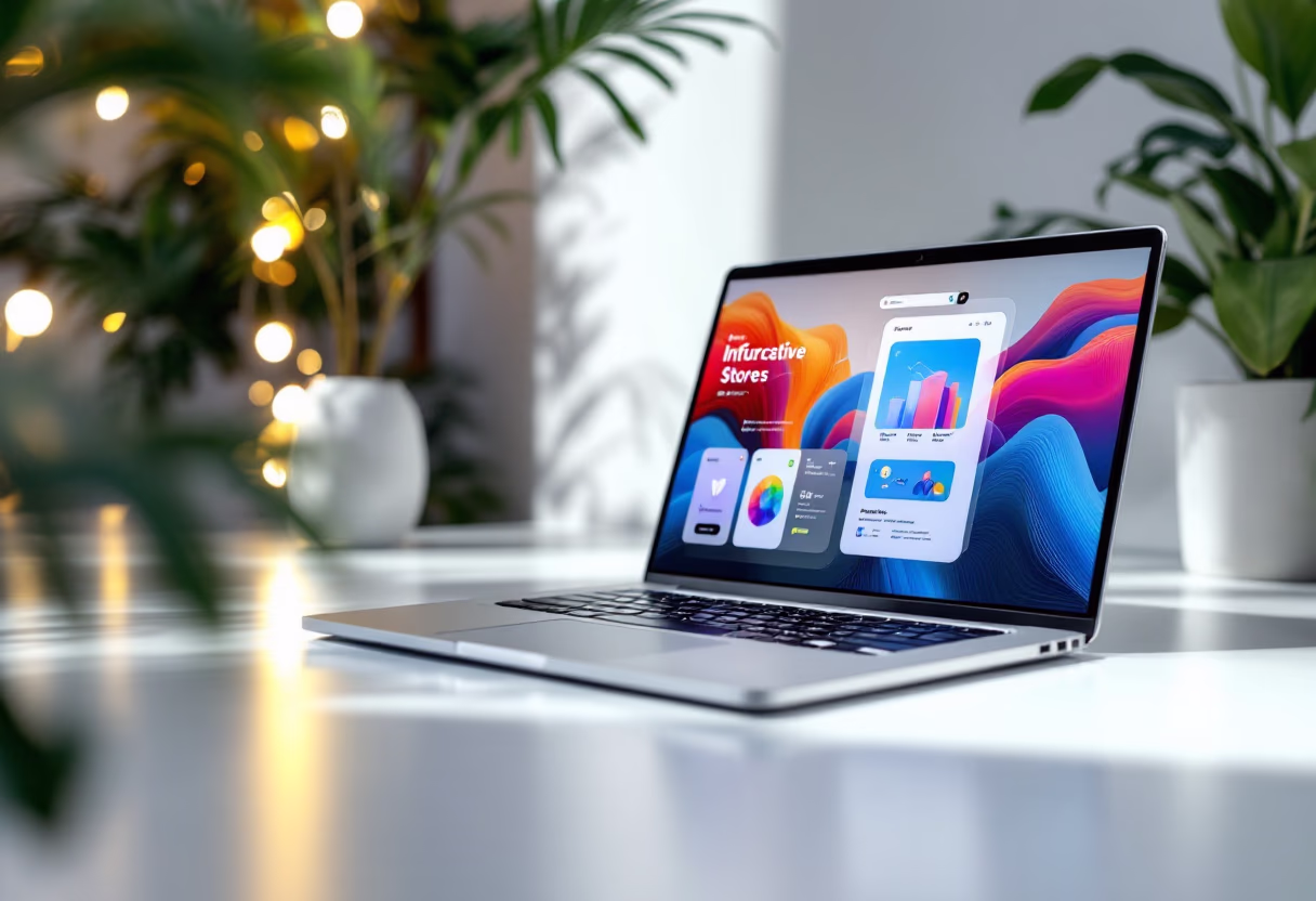 image of a laptop with open interface