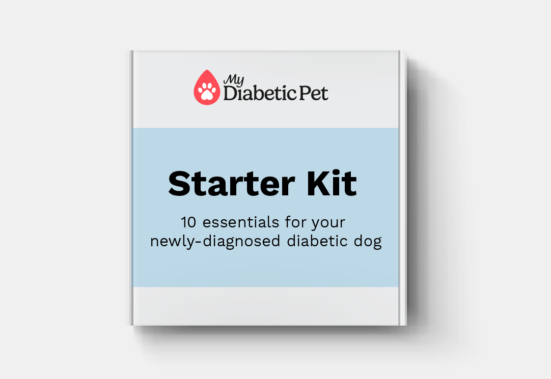 Diabetic dog starter kit box