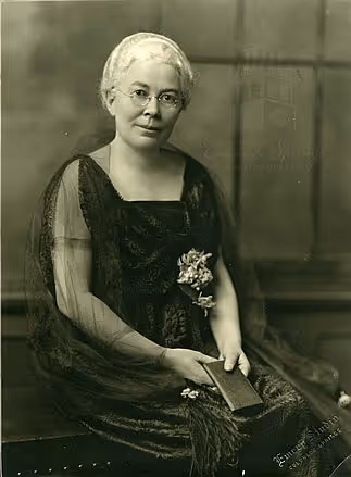 A photograph of Nellie Burget Miller