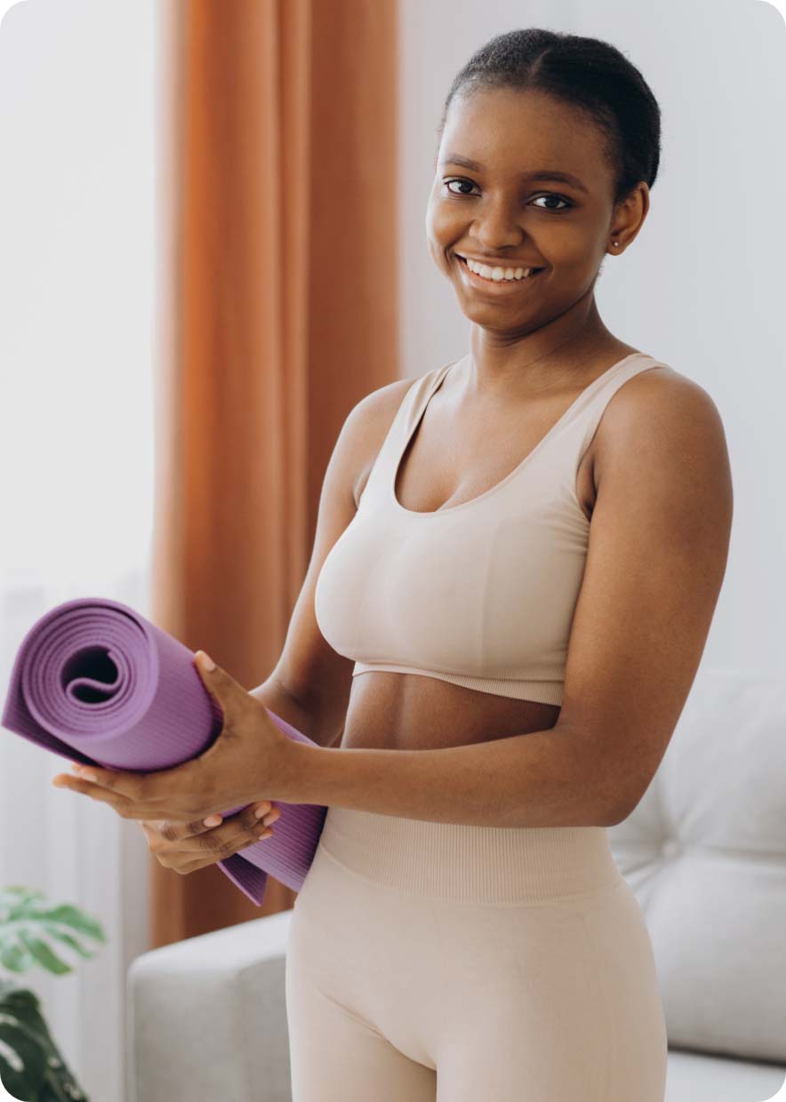 A woman is getting ready for chiropractic care in Ottawa for back pain.