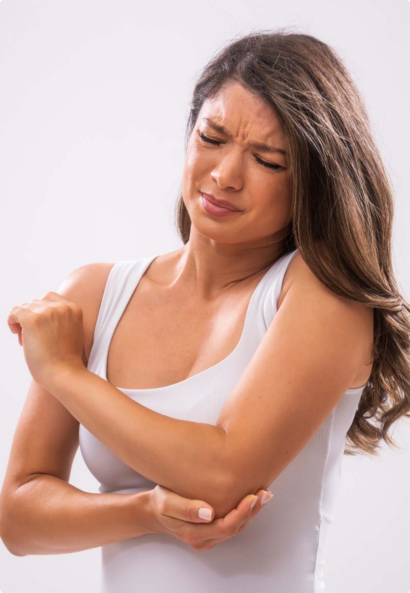 Arm pain treatment from a chiropractor to treat epicondylitis. 