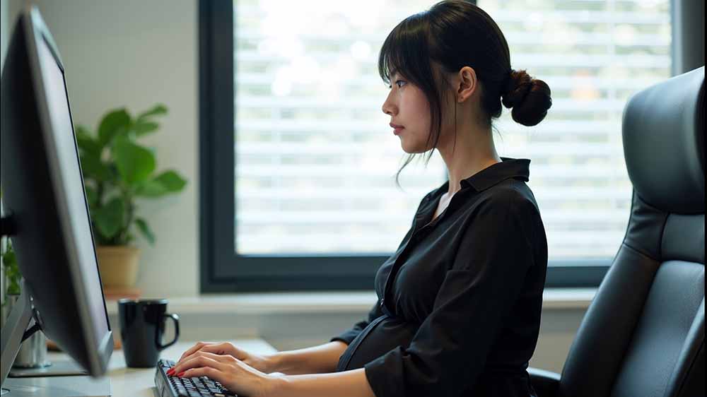 A girl is working at her desk. Blog post by Dr. Nick Necak, DC, CCSP, Ottawa chiropractor.