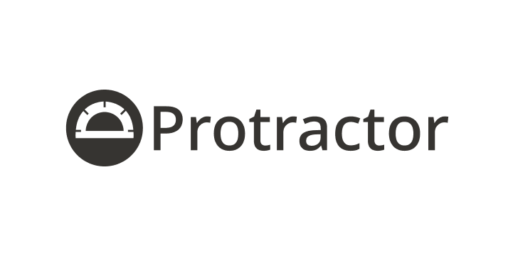 Protractor testing framework logo