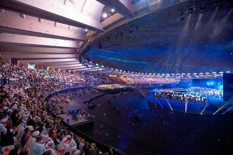 Stadium full of people attending IT/CONF