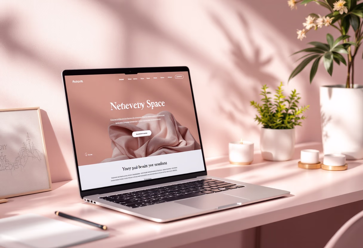 image of website on a laptop (for a web design agency)