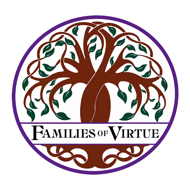 Color version of the Families of Virtue logo