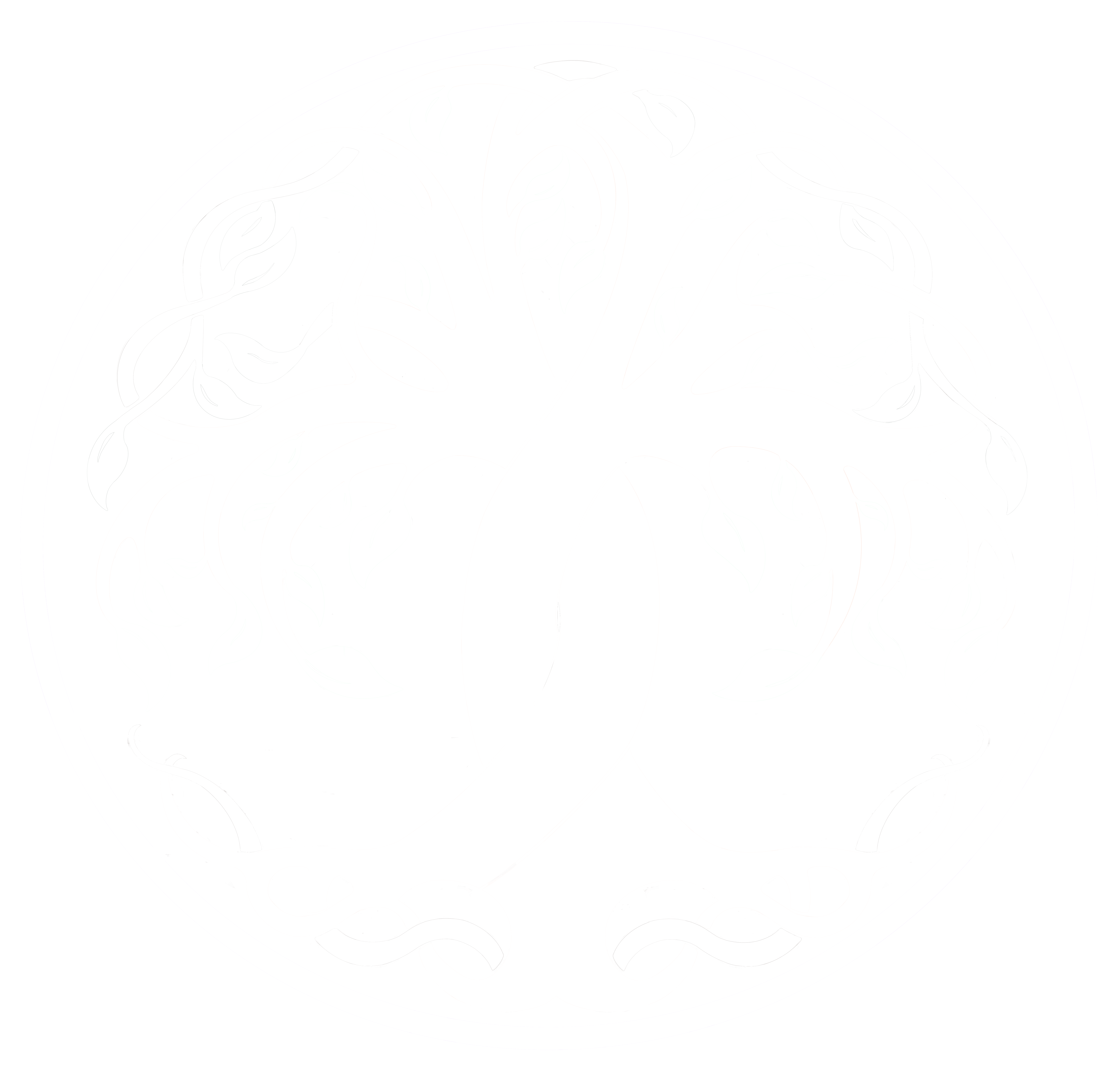White variation of the Families of Virtue logo