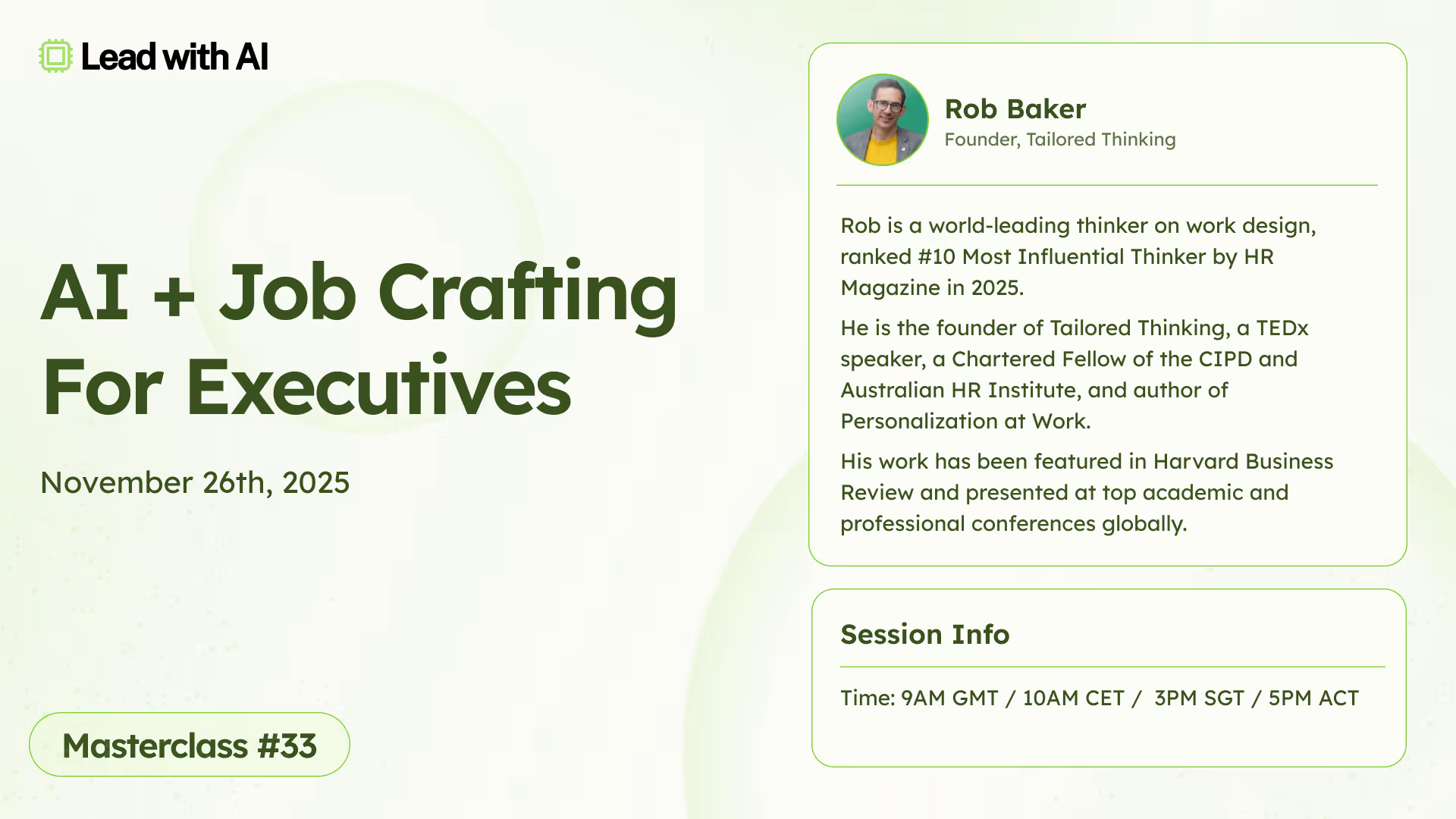 AI + Job Crafting for Executives
