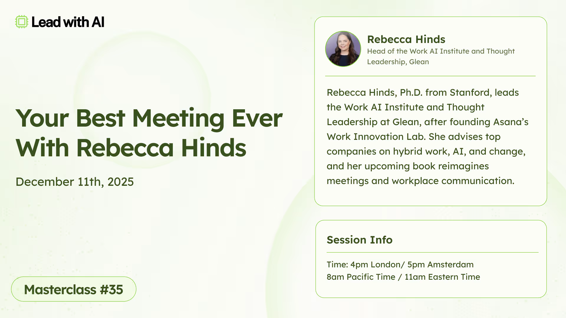 Your Best Meeting Ever with Rebecca Hinds