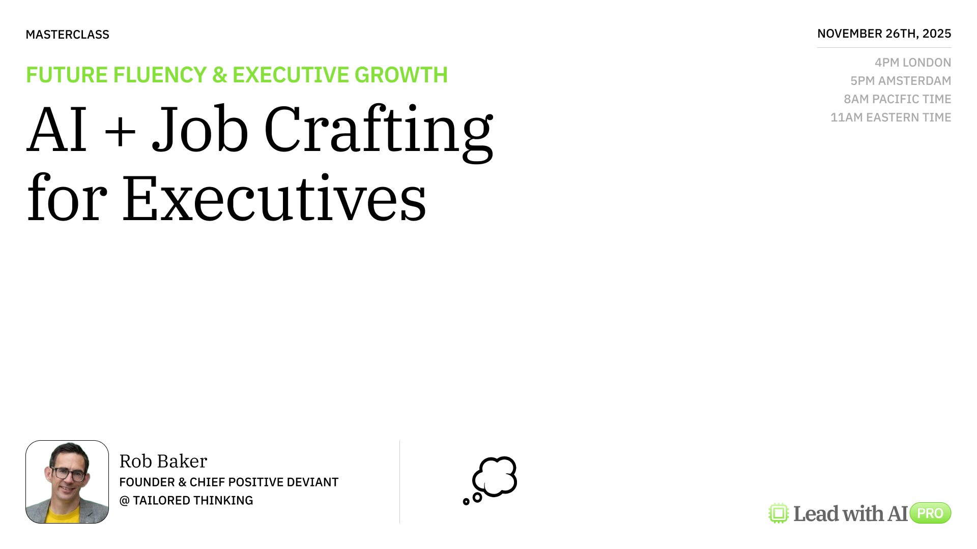 AI + Job Crafting for Executives
