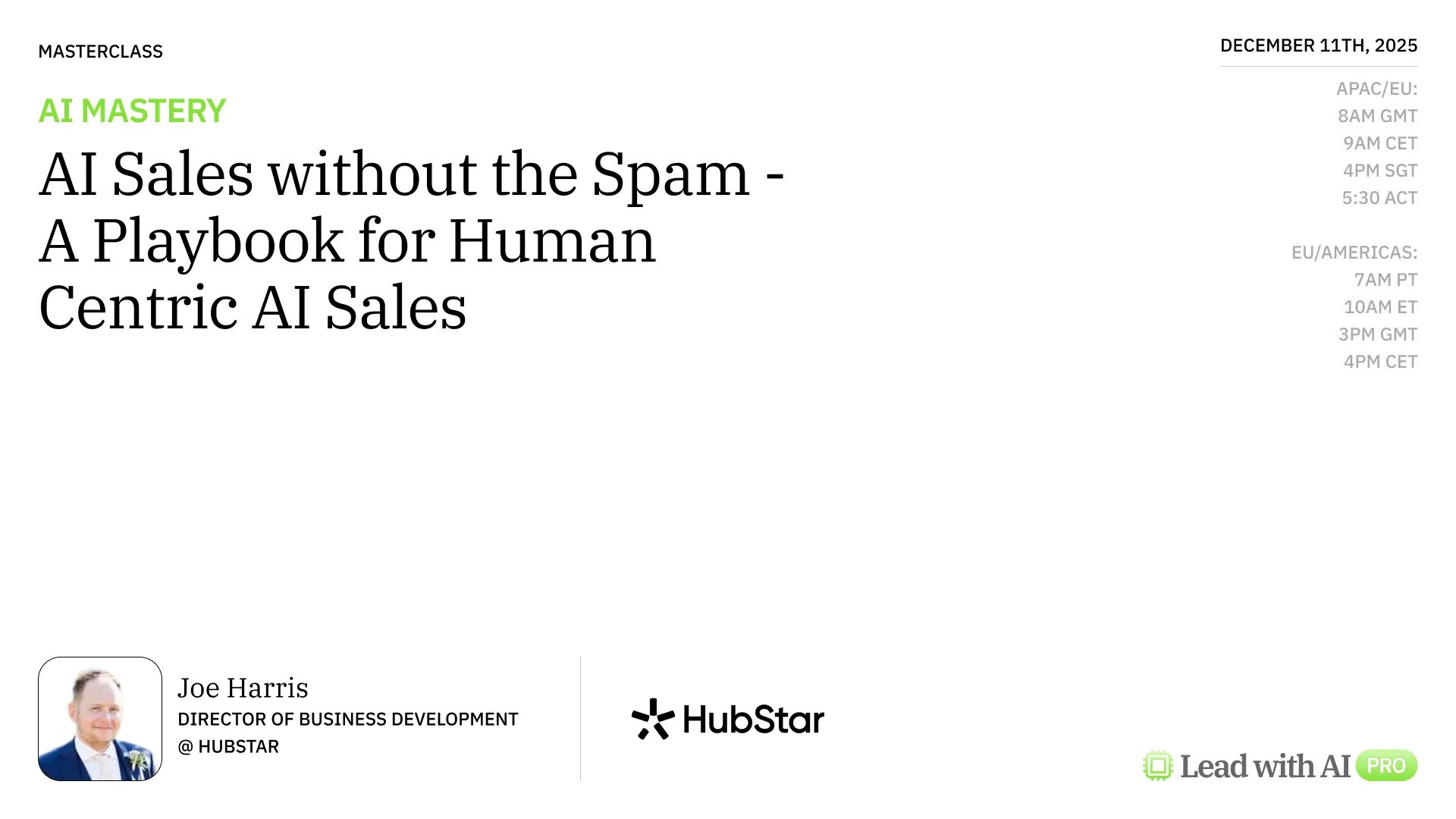 AI Sales Without The Spam