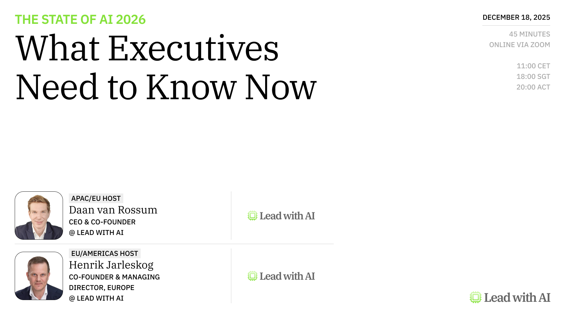 The State of AI 2026: What Executives Need to Know Now