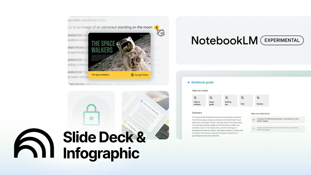 Create Slide Decks and Infographics with NotebookLM