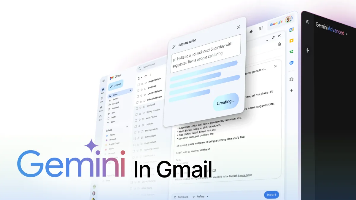 Craft an outreach email with Gemini in Gmail
