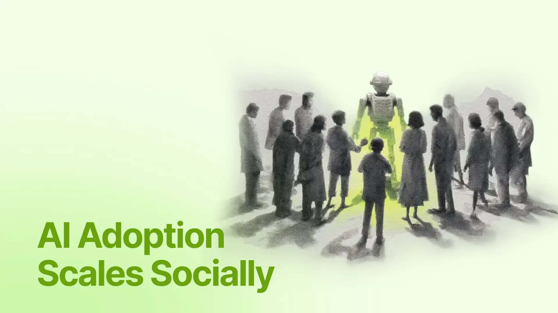 "People Copy People": AI Adoption Scales Socially