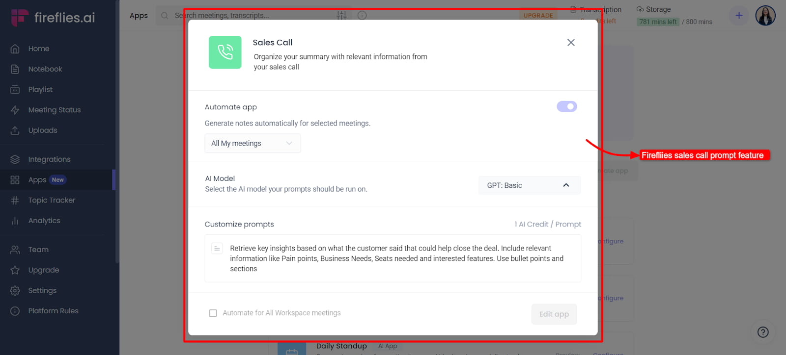 Free AI Tools Fireflies