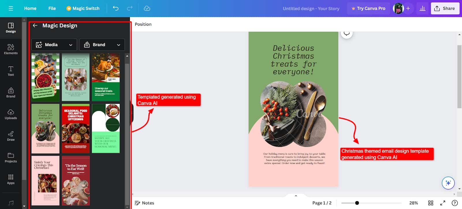 Free AI Tools Canva Magic Studio
