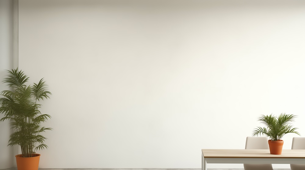 White Wall (or Minimalist Home Office) Zoom Background