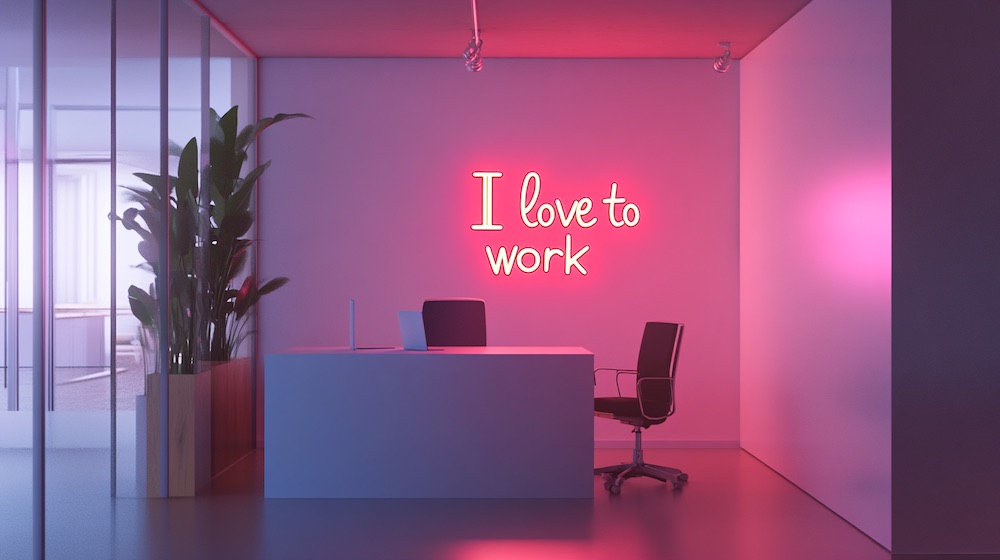 I Love to Work Background