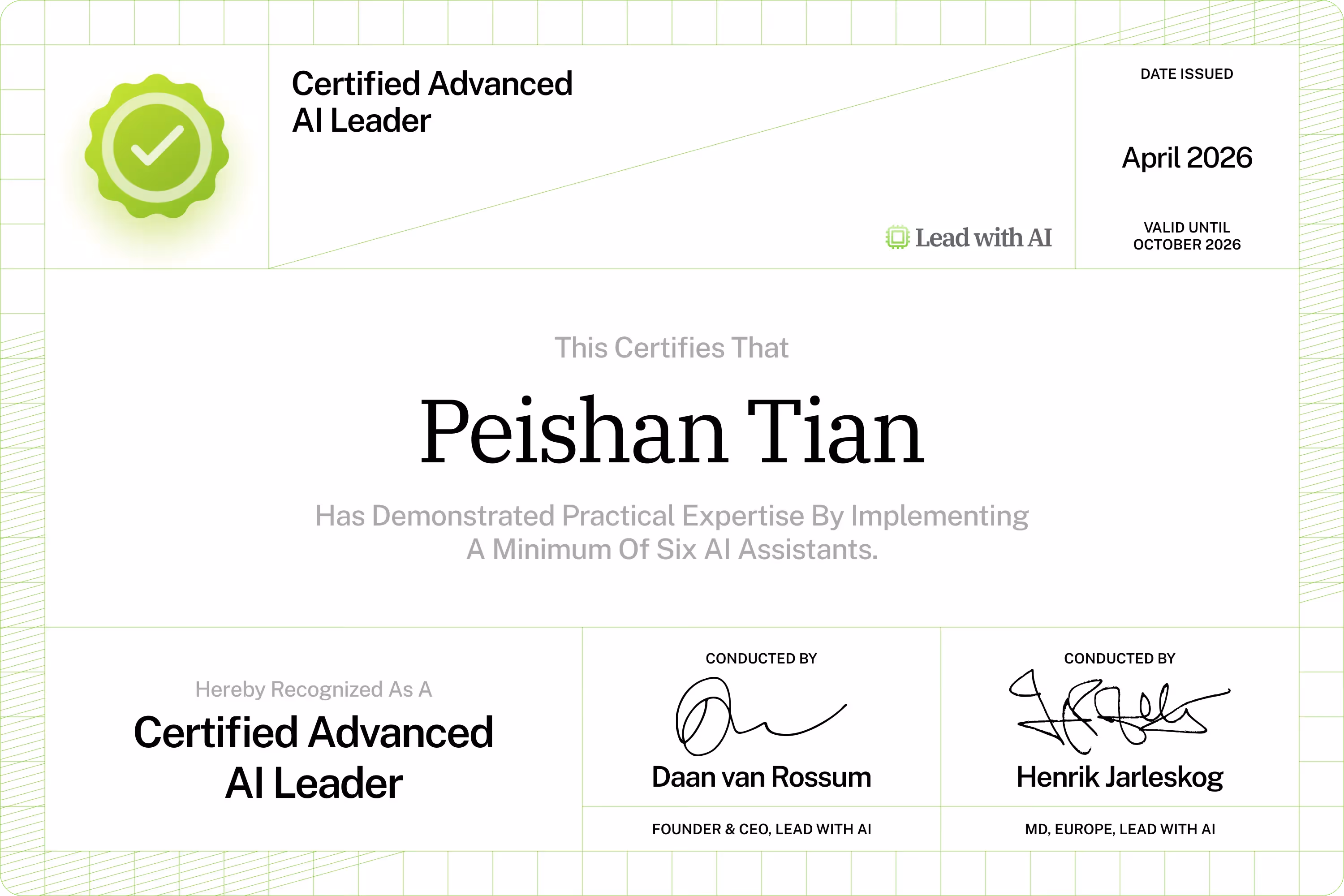 Peishan Tian