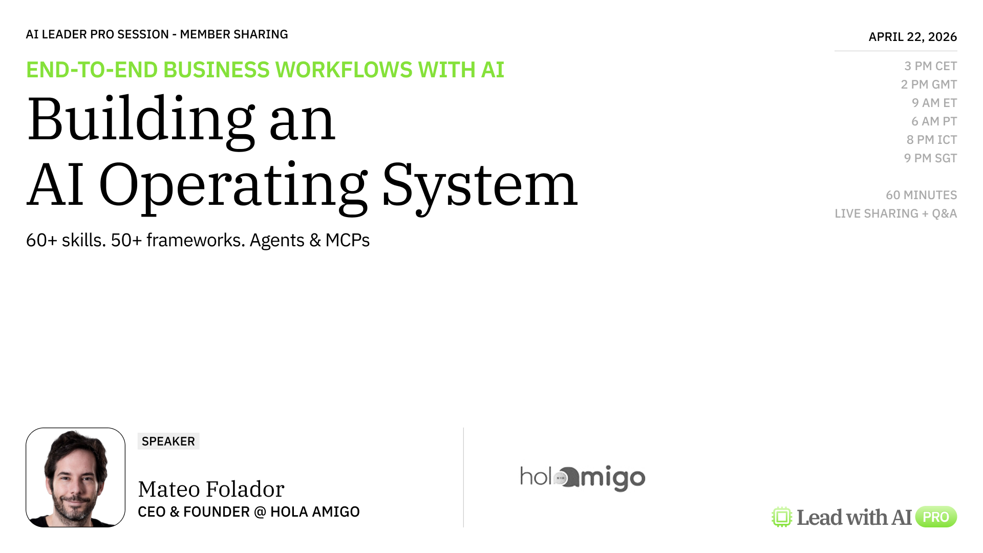 Building an AI Operating System for End-to-End Workflows