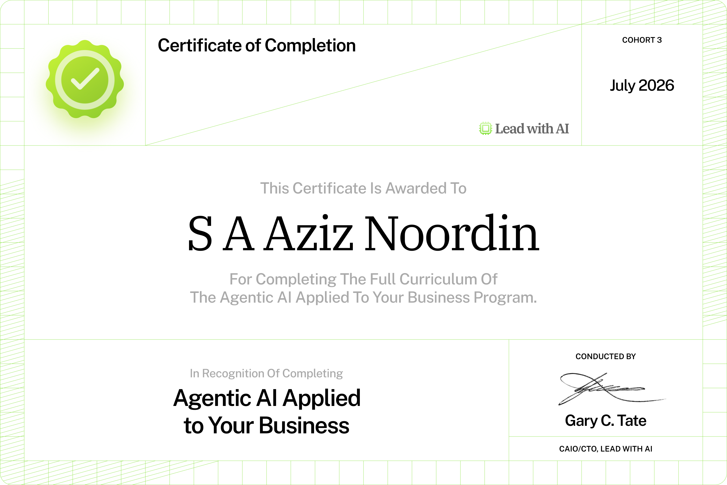 S A Aziz Noordin