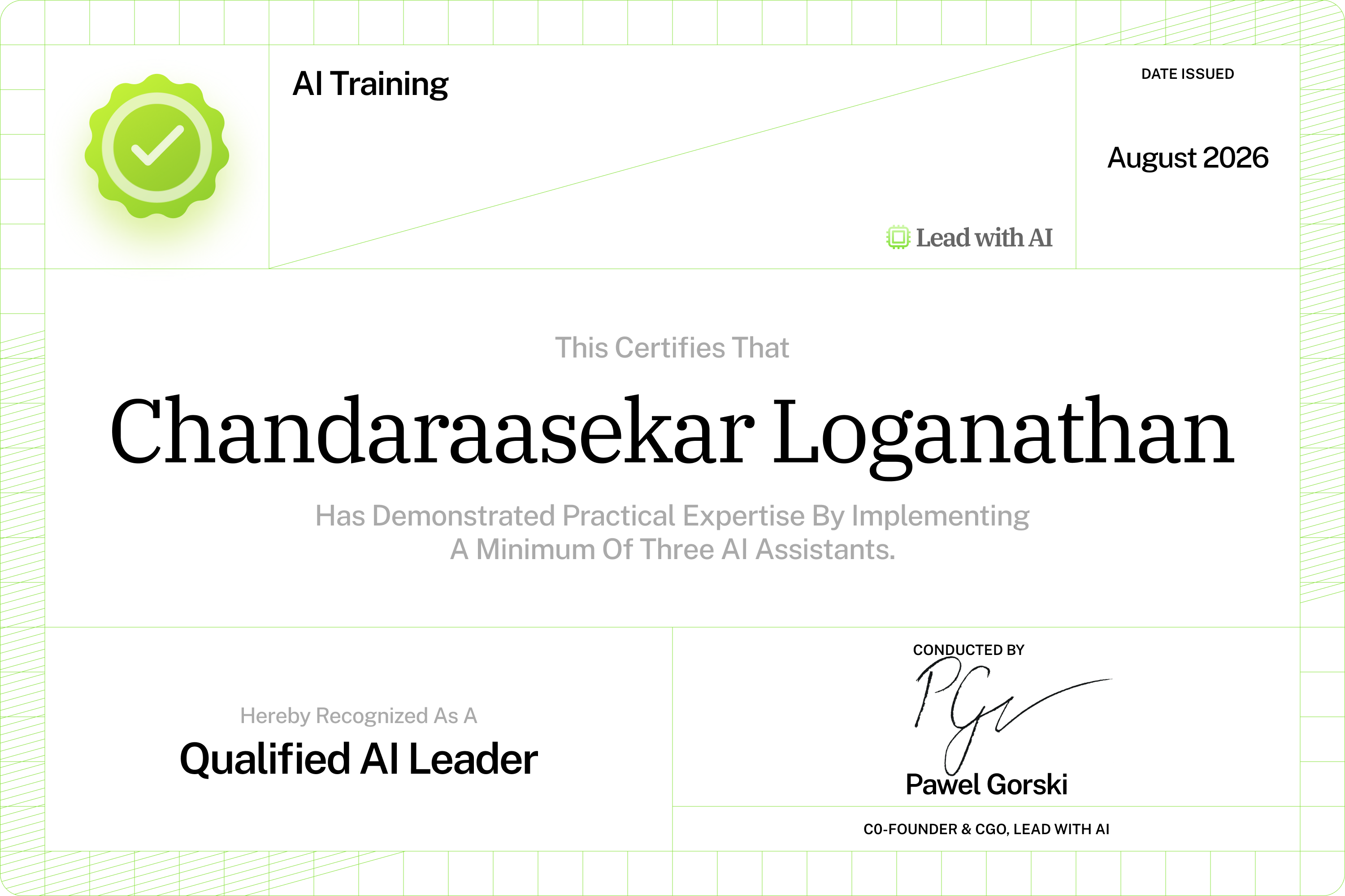Chandaraasekar Loganathan