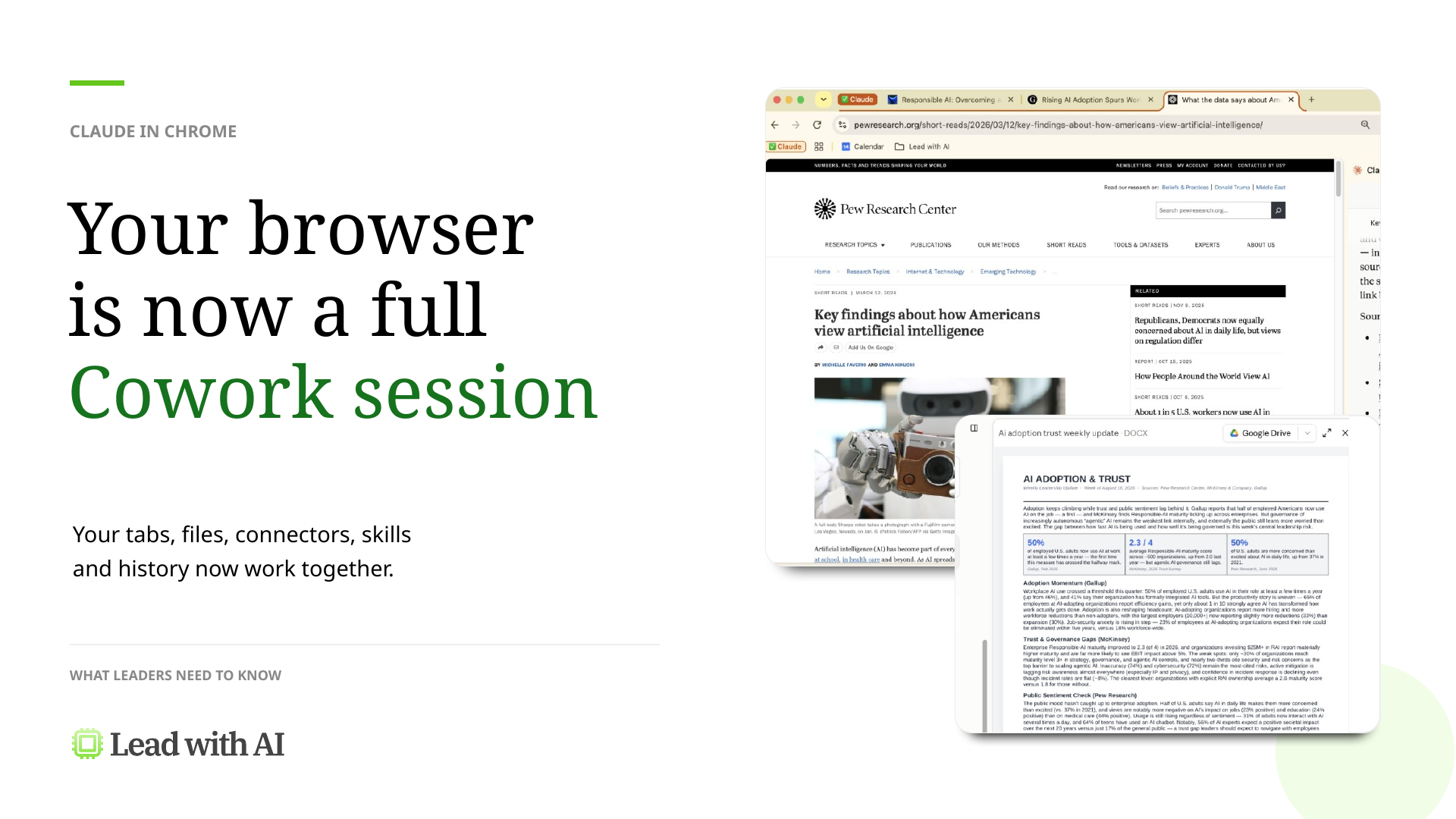 Claude in Chrome Is Now a Full Cowork Session: What Leaders Need to Know