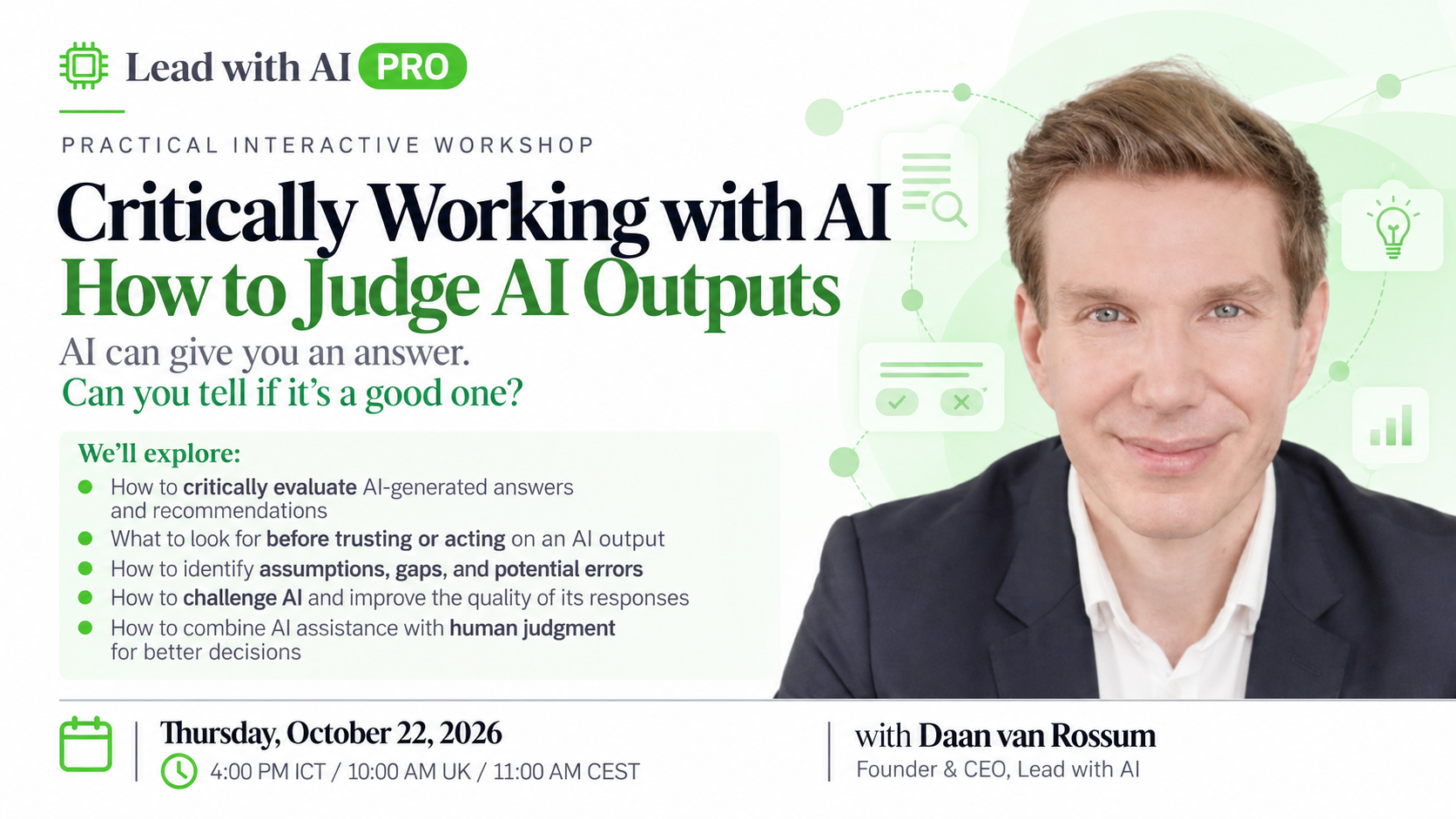 Critically Working with AI: How to Judge AI Outputs