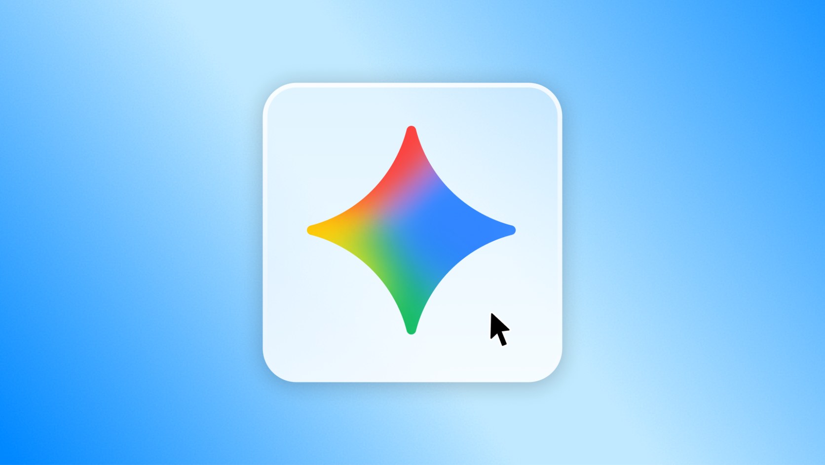 Gemini app icon with a cursor, as it appears in the Gemini desktop app for Windows