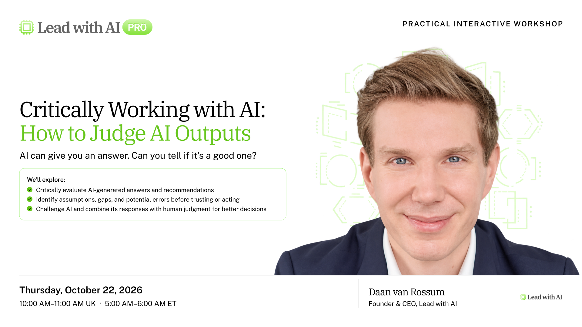 Critically Working with AI: How to Judge AI Outputs