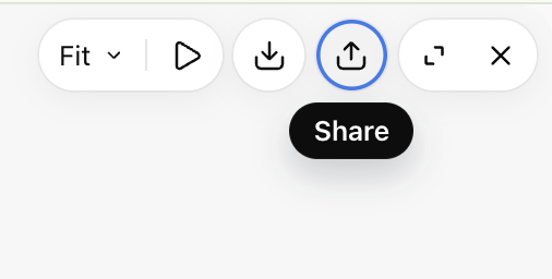 The Share button highlighted in the ChatGPT Slides toolbar