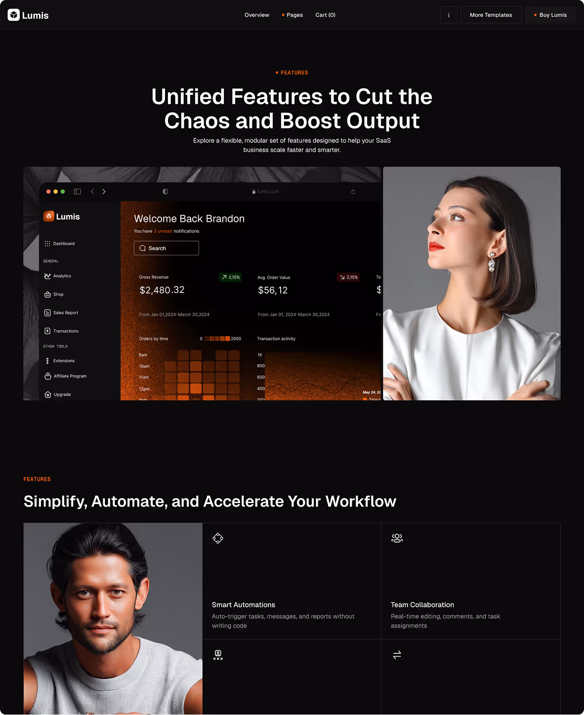 SaaS  startup software Webflow template 