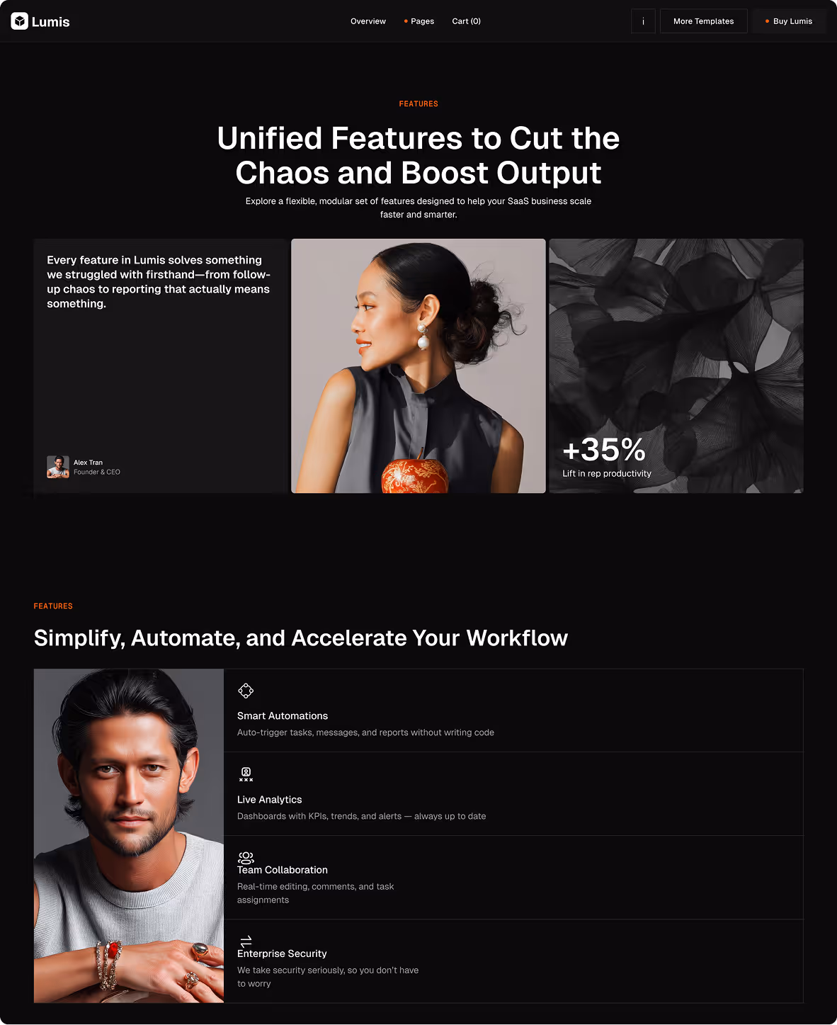 SaaS  startup software Webflow template 