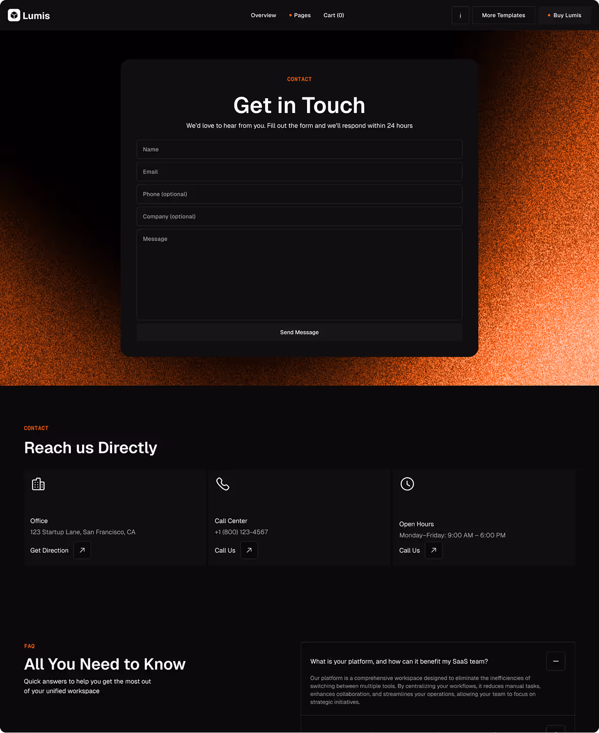 SaaS  startup software Webflow template 