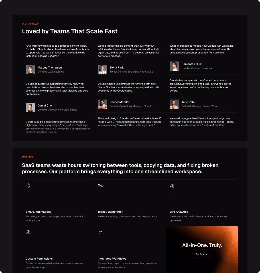 SaaS  startup software Webflow template 