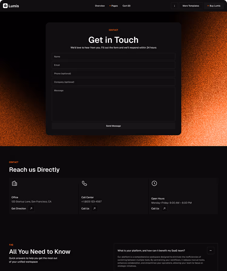 SaaS  startup software Webflow template 