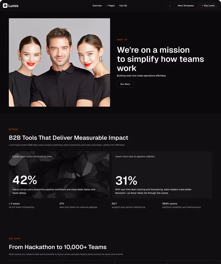 SaaS  startup software Webflow template 