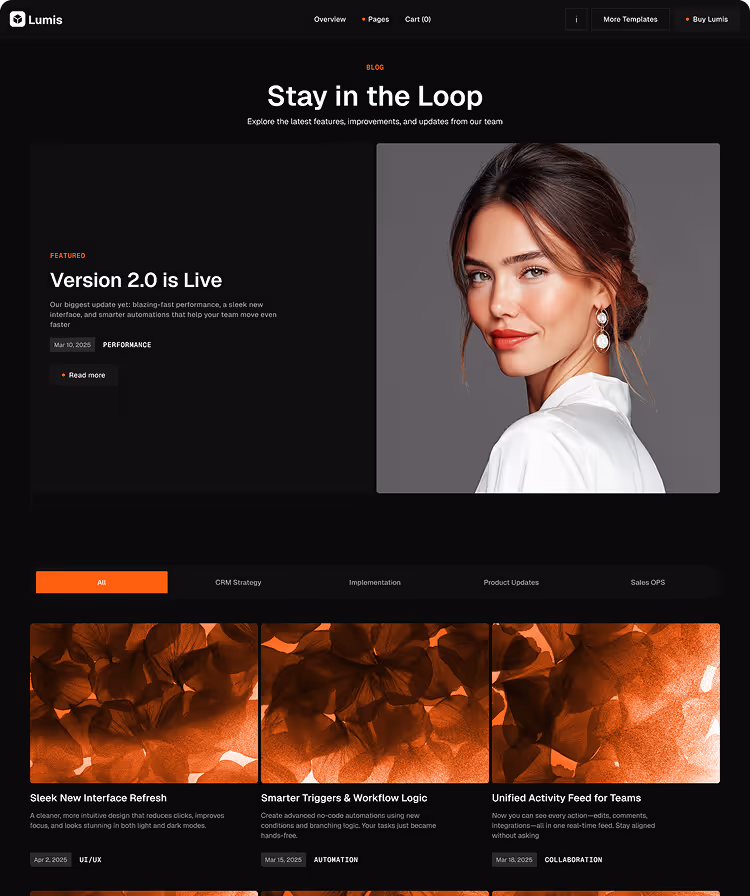 SaaS  startup software Webflow template 
