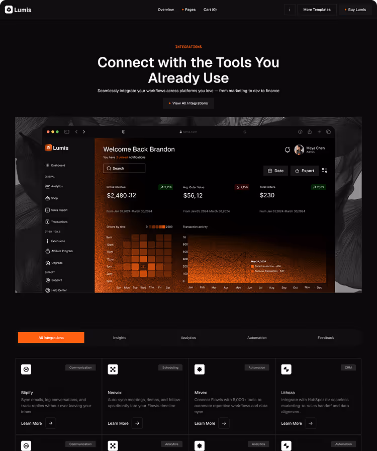 SaaS  startup software Webflow template 