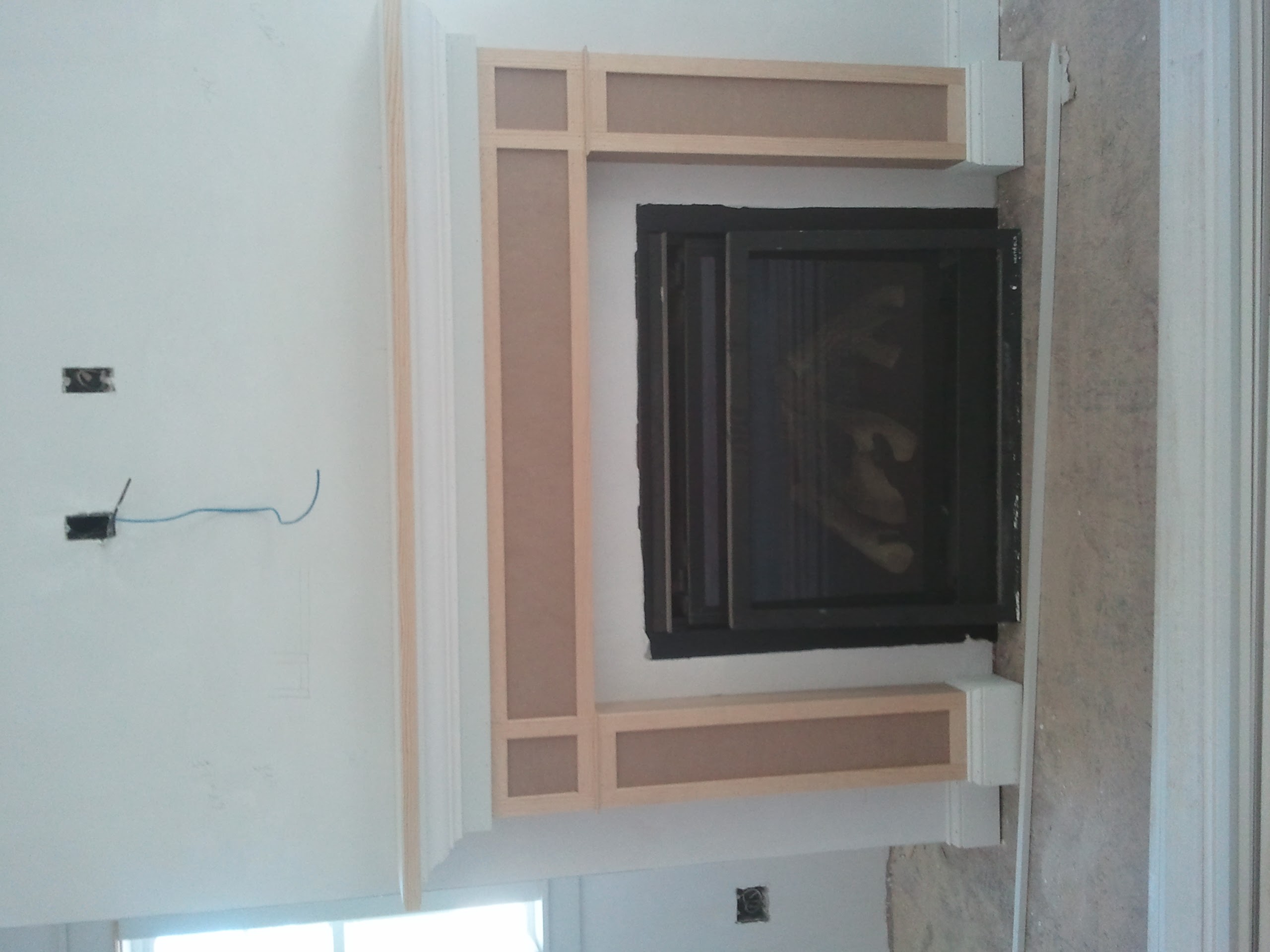 Fireplace in progress