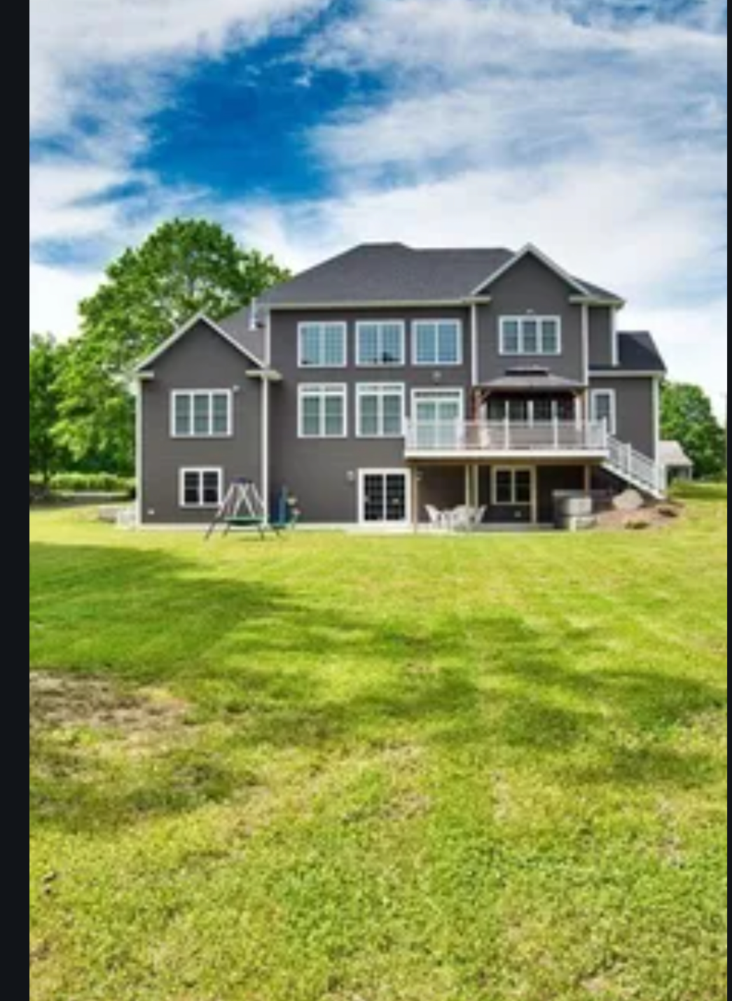 Complete house build rear view
