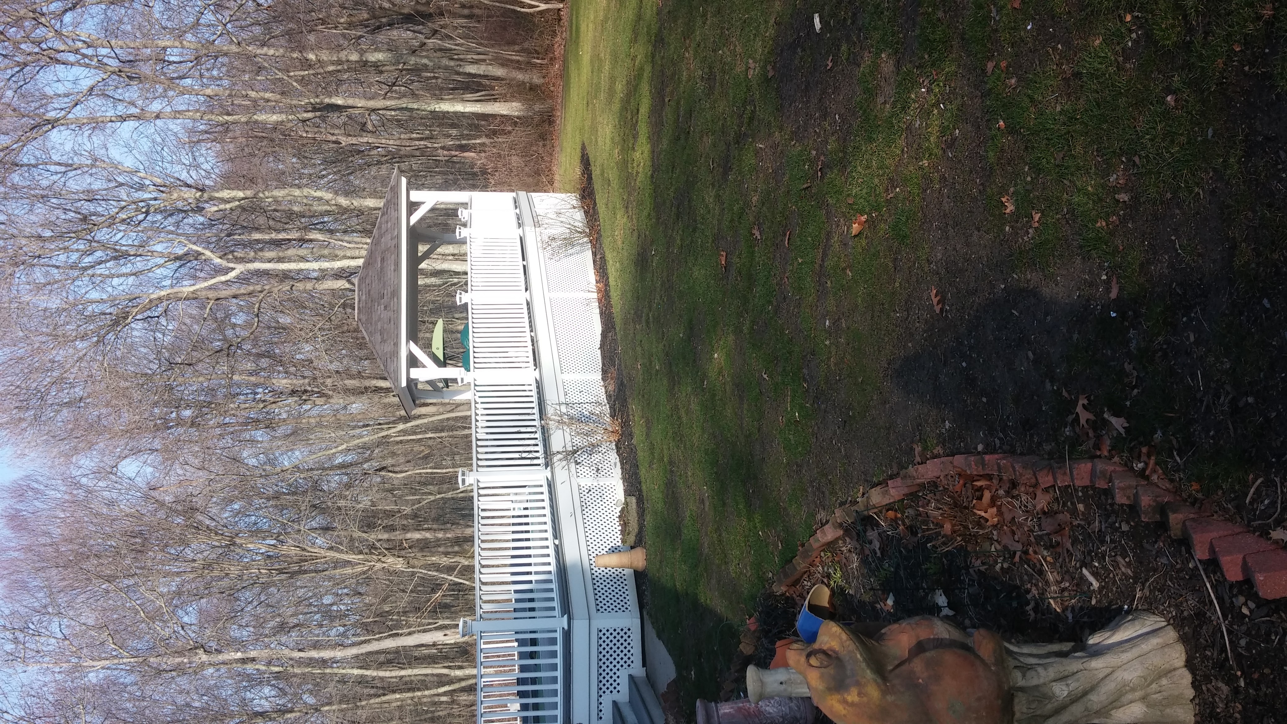 Complete pool deck gazebo