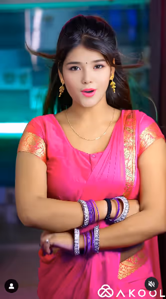 an AI-generated indian girl wearing saree