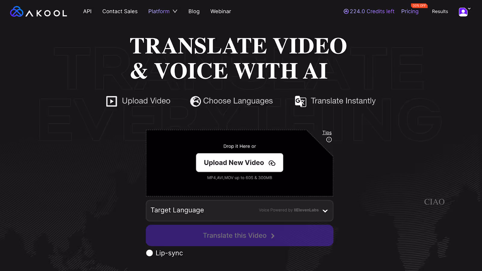 translate video and voice with ai feature
