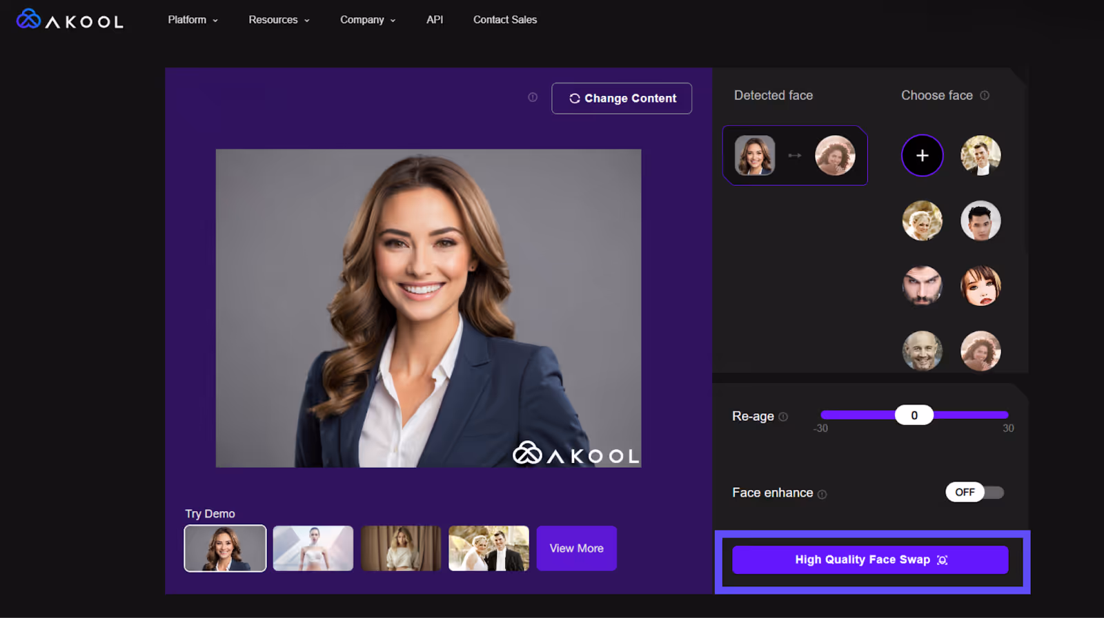 akool ai face generator
